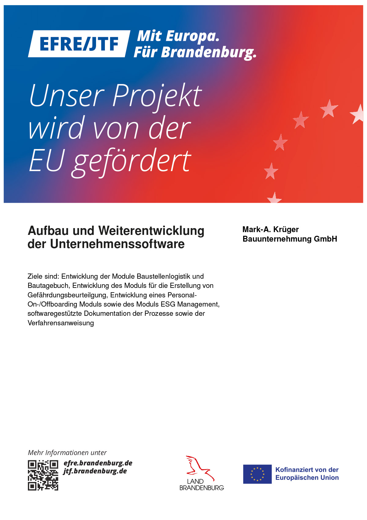 EFRE Plakat